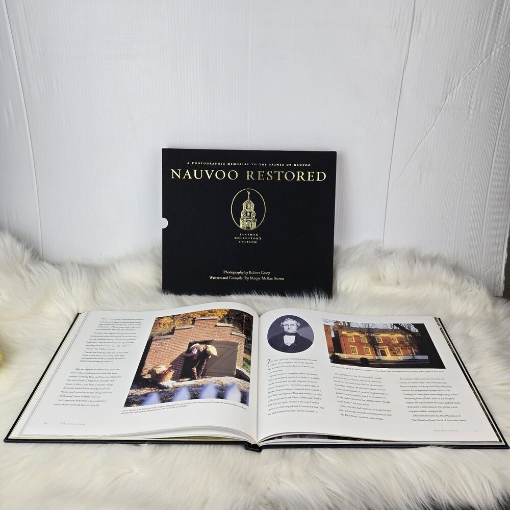 Nauvoo Restored Margie McRae Brown Leather Collector's Edition LDS Mormon Book